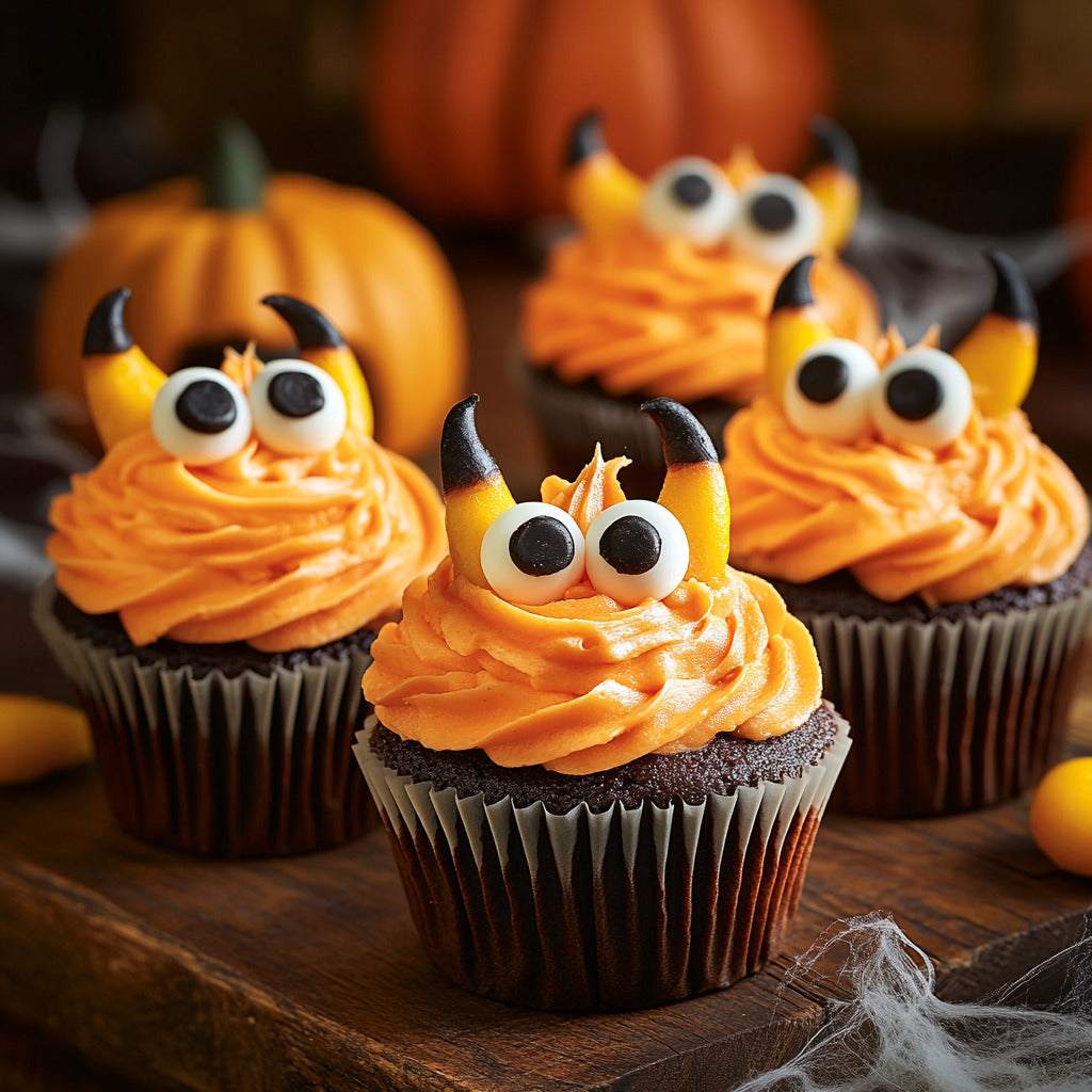 Spooky Monster Mini Cupcakes