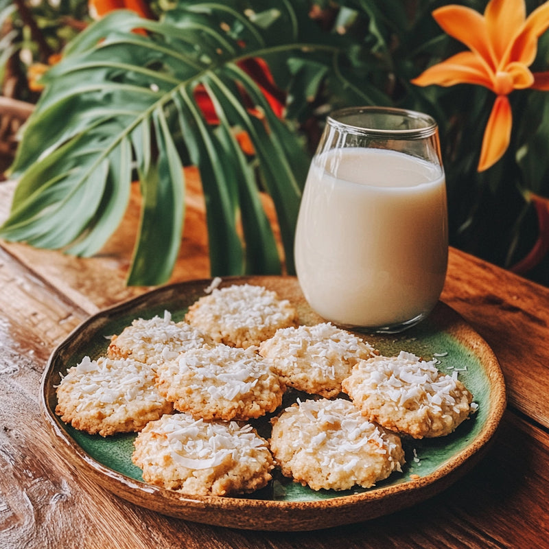 **Tropical Chewy Coconut Cookies**