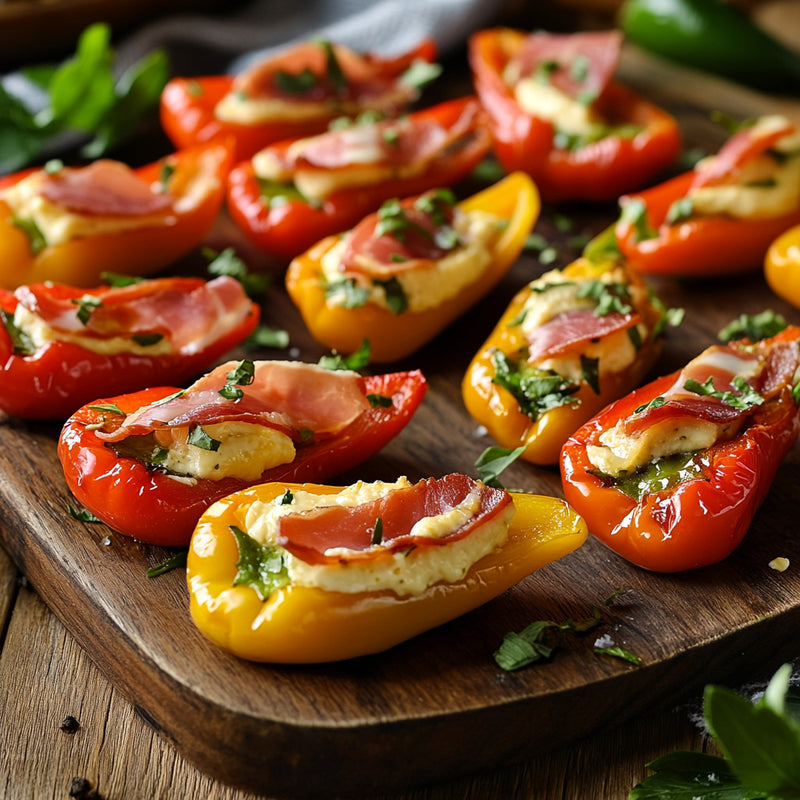 Savory Air Fryer Stuffed Mini Peppers