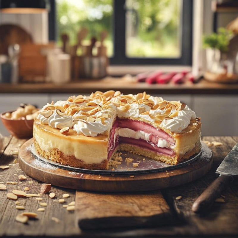 Rhubarb Almond Bliss Cake