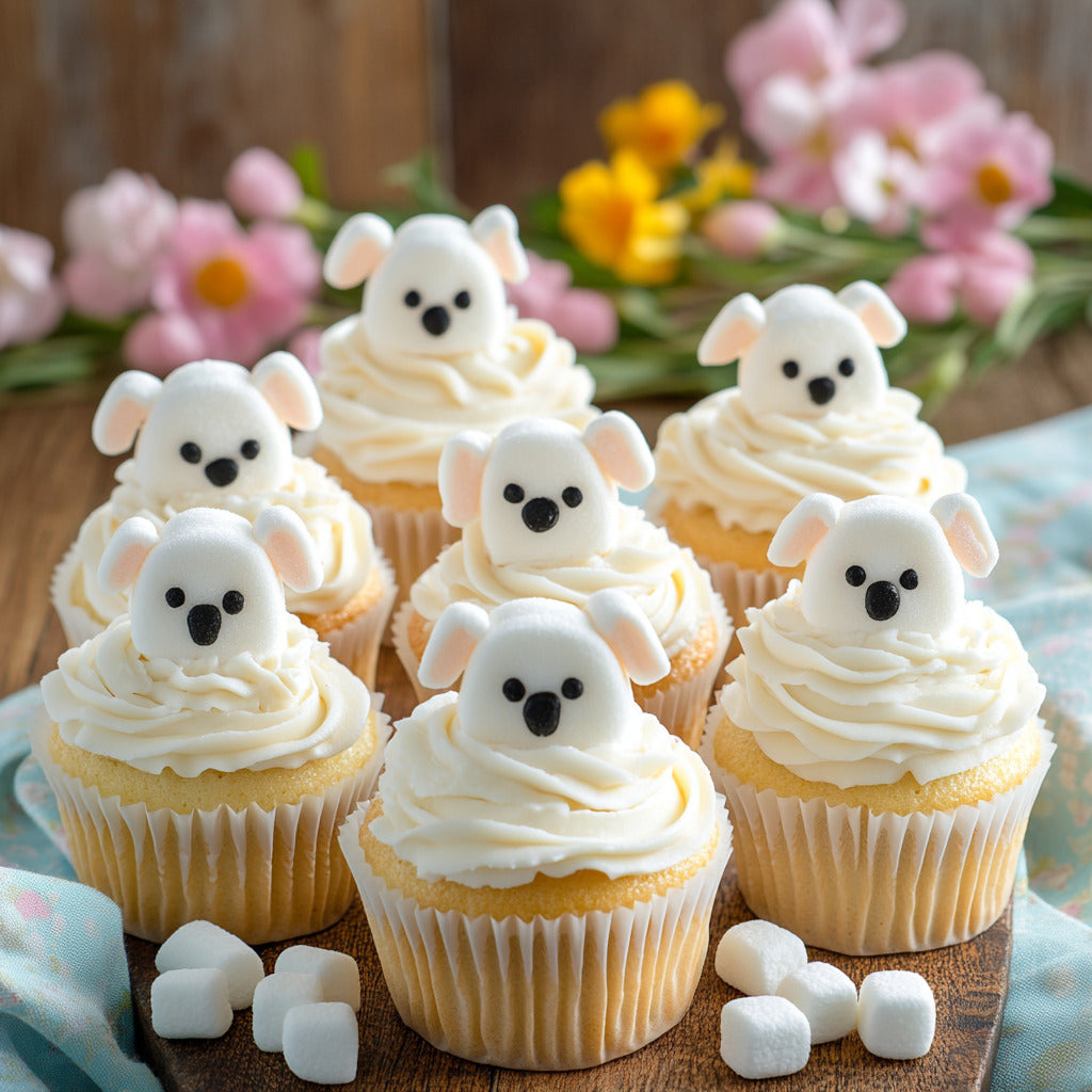 Easter Lamb Cupcakes