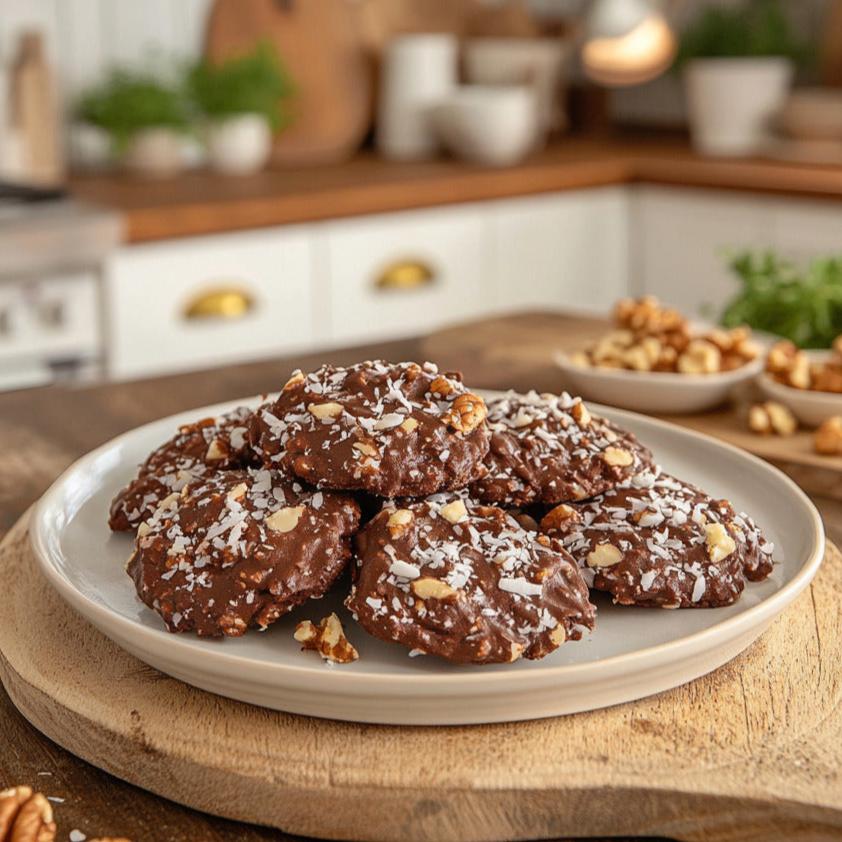 **No-Bake Mississippi Mud Cookies**