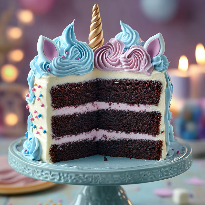 Magical Chocolate Unicorn Cake