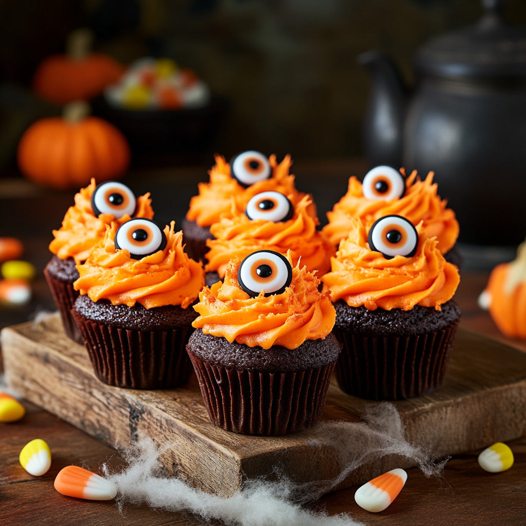 Spooky Monster Mini Cupcakes