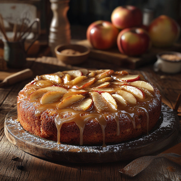 Cinnamon Apple Fritter Cake