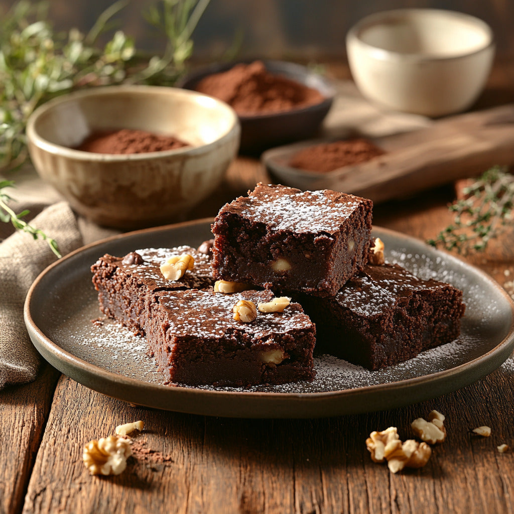 Decadent Cocoa Walnut Brownies