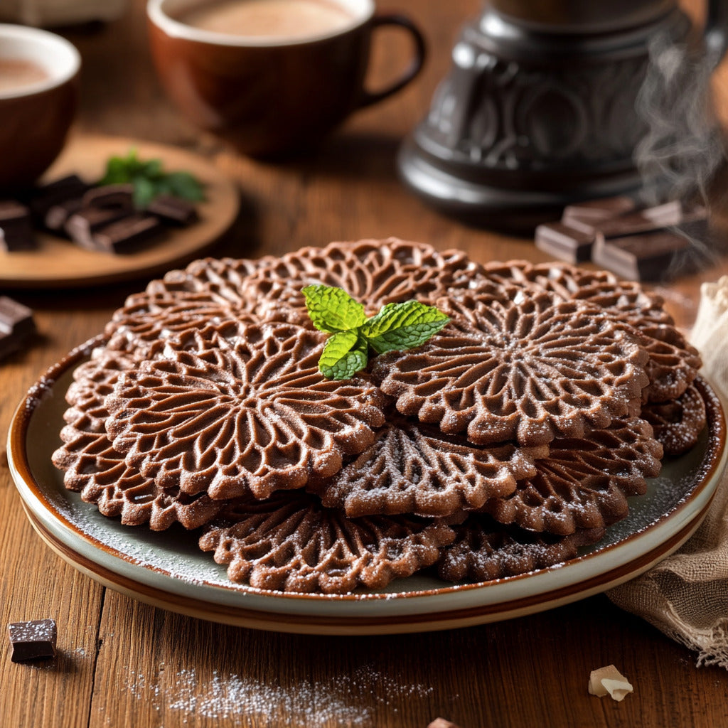 Decadent Chocolate Pizzelle