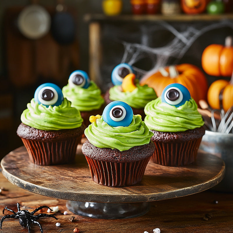 Spooky Cyclops Cupcakes