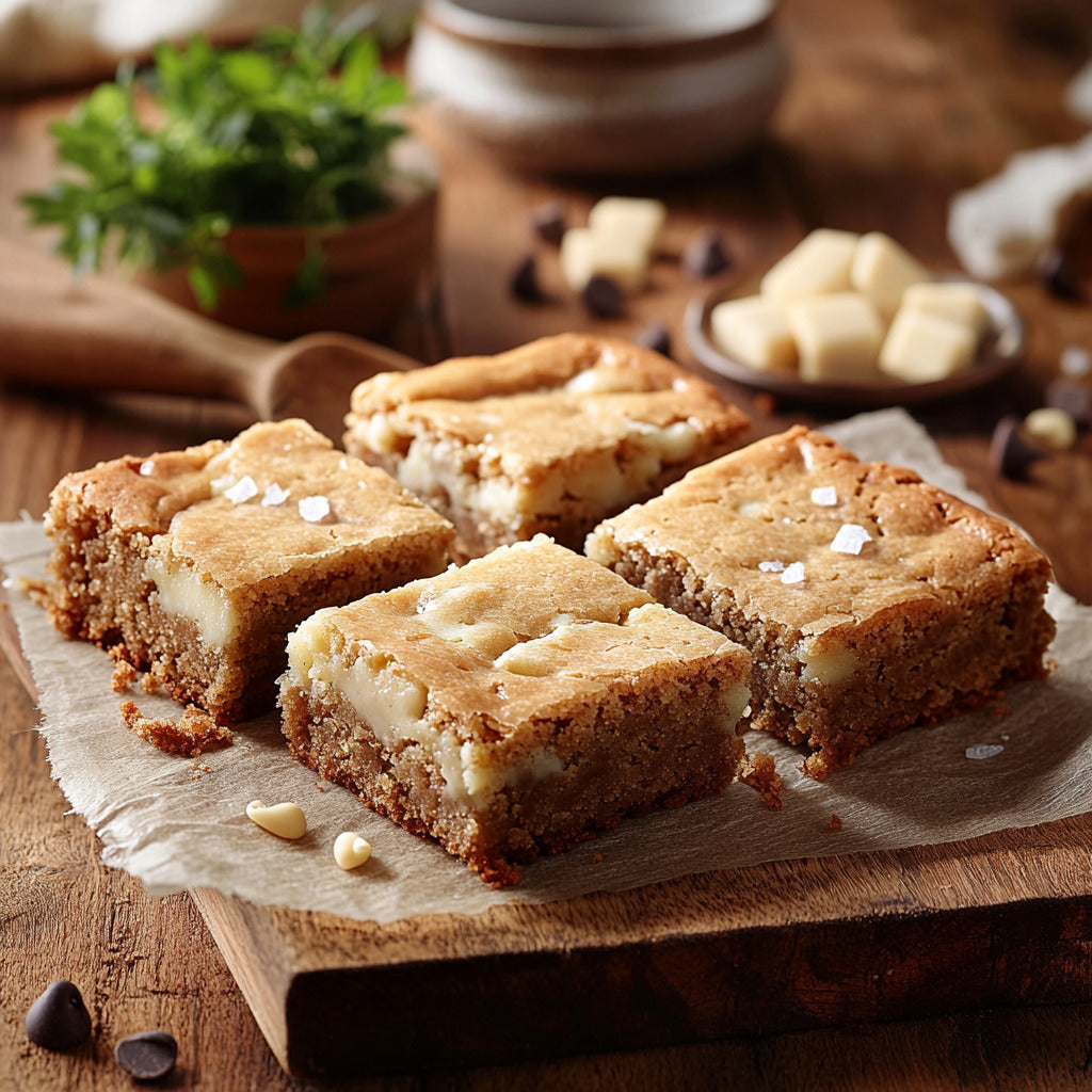 Decadent White Chocolate Blondies