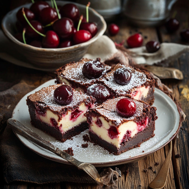 Cherry Cheesecake Swirl Brownies