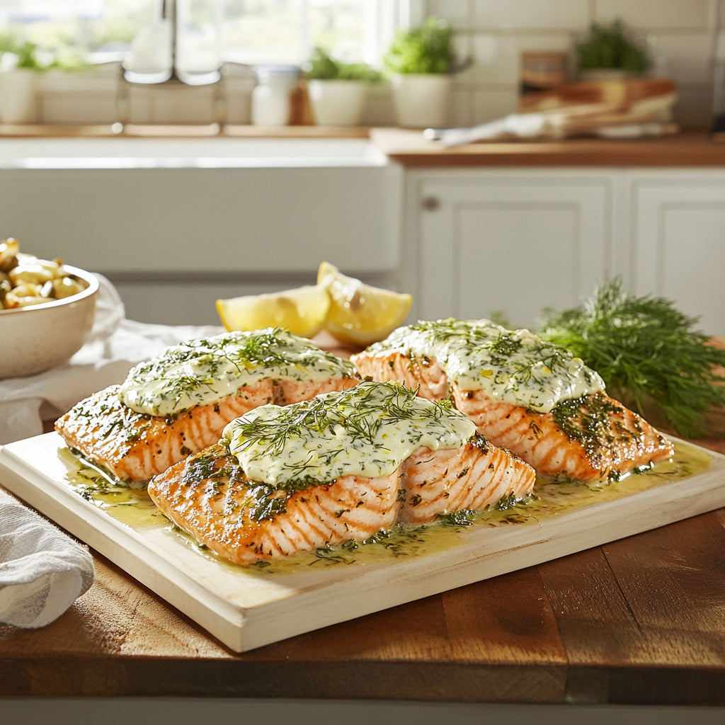 Herb-Crusted Dill-Tarragon Salmon