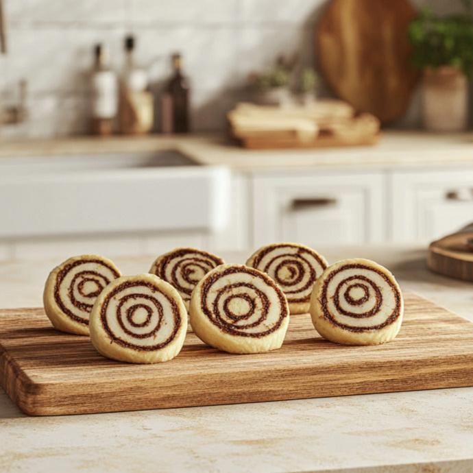 Coconut Walnut Chocolate Pinwheel Cookies