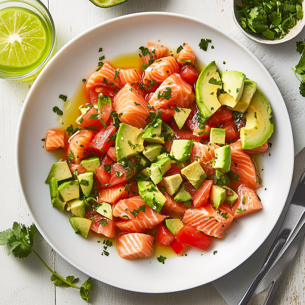 Citrus-Infused Salmon Ceviche with Avocado