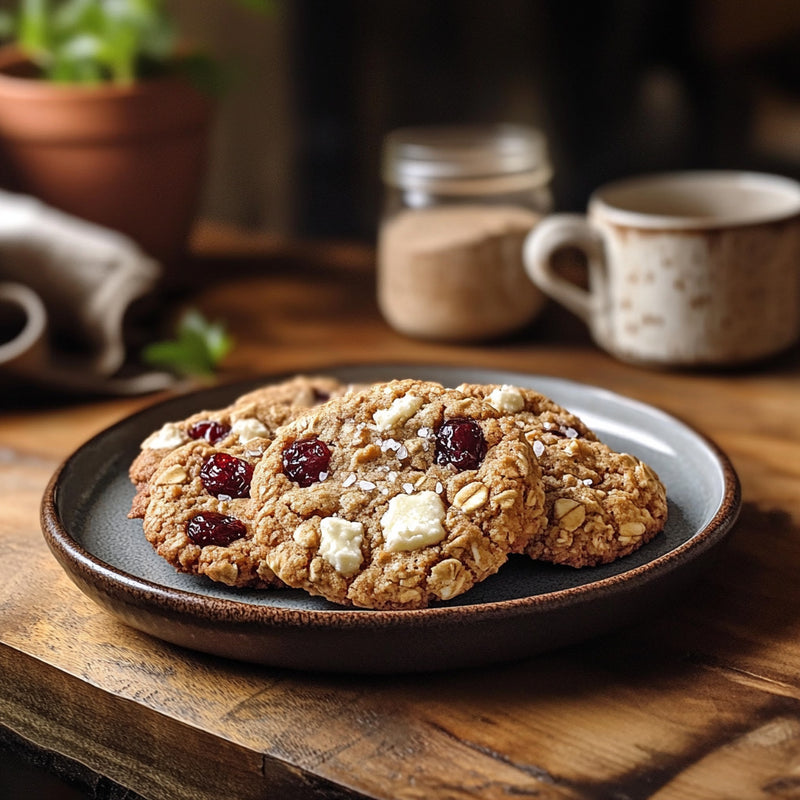 Cranberry Bliss White Chocolate Oatmeal Cookies