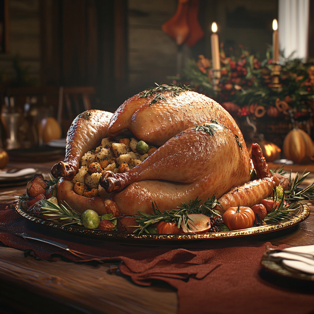 **Simple Holiday Turkey with Savory Stuffing**