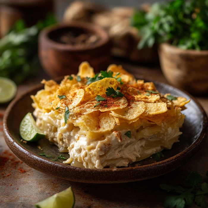 Creamy Tuna Noodle Bake with Crunchy Chips