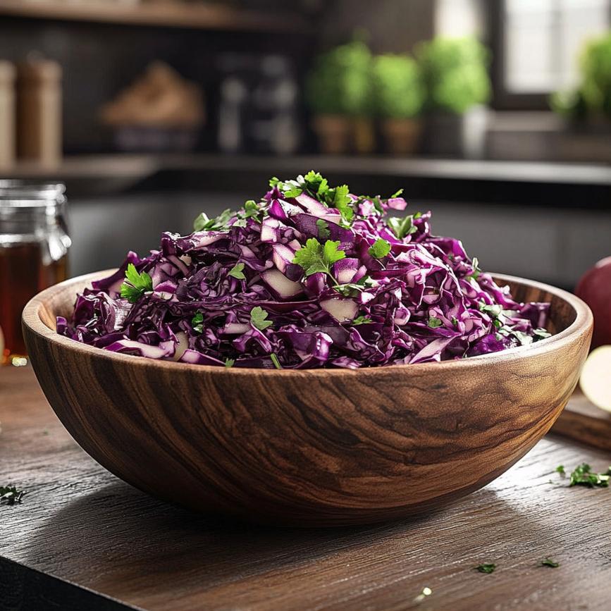 Smoky Grilled Red Cabbage Slaw