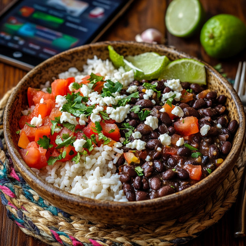 Savory Black Beans and Rice Bowl