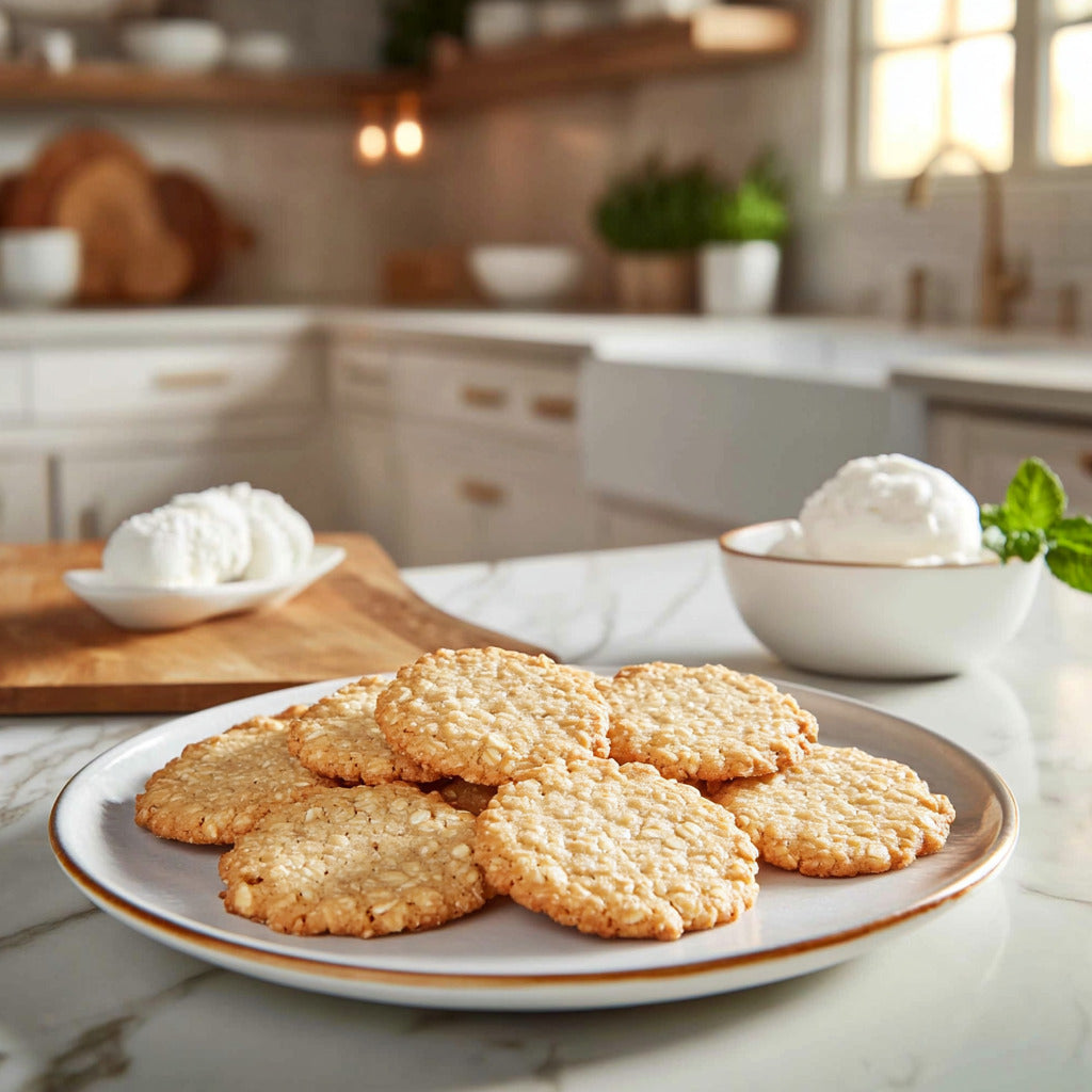 Crispy Oat Lace Cookies