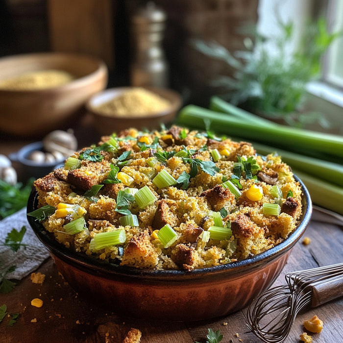 Savory Cornbread Stuffing Recipe