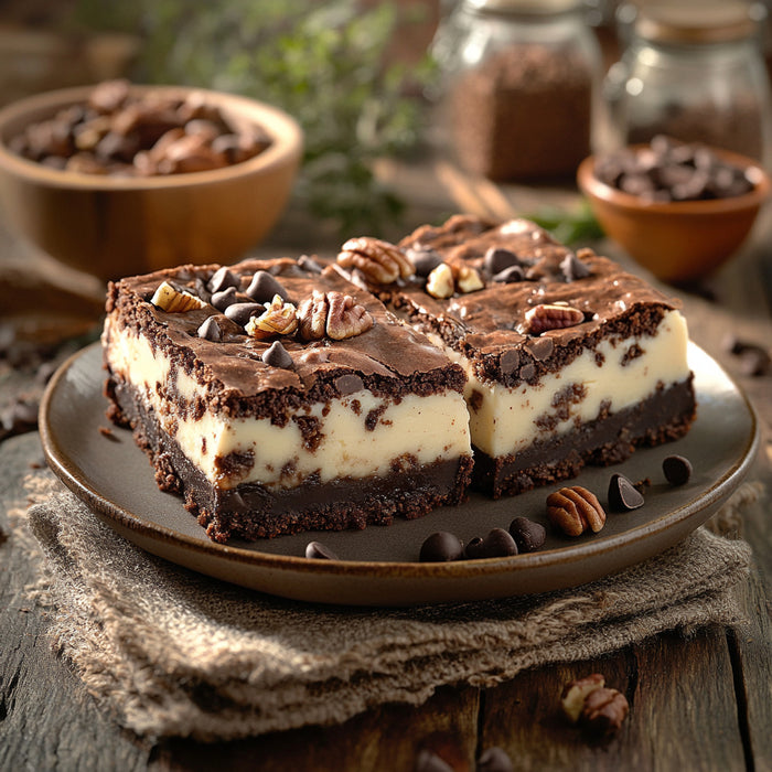 Decadent Chocolate Chip Cheesecake Brownies