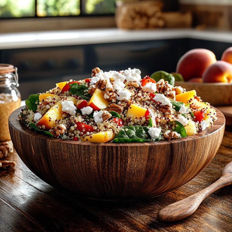 Summer Peach Quinoa Bowl