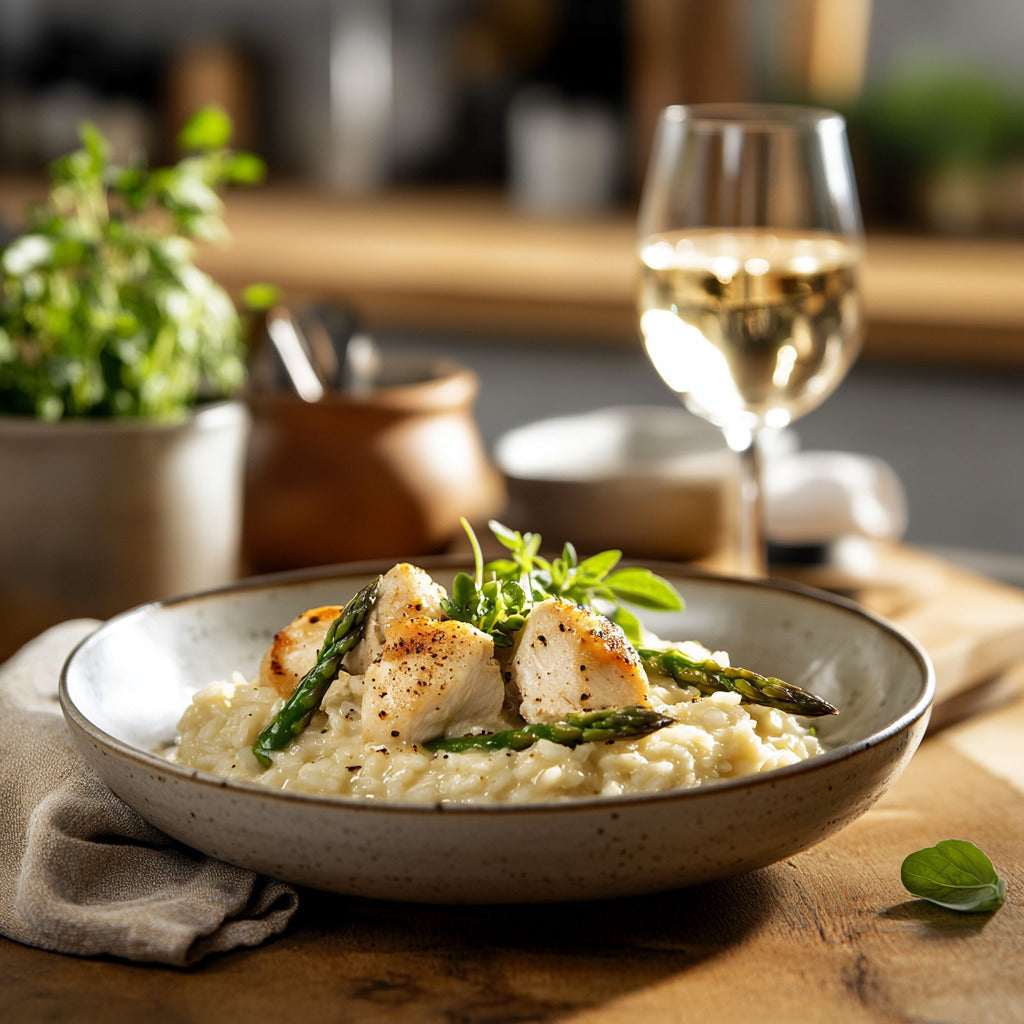 Creamy Chicken and Asparagus Risotto