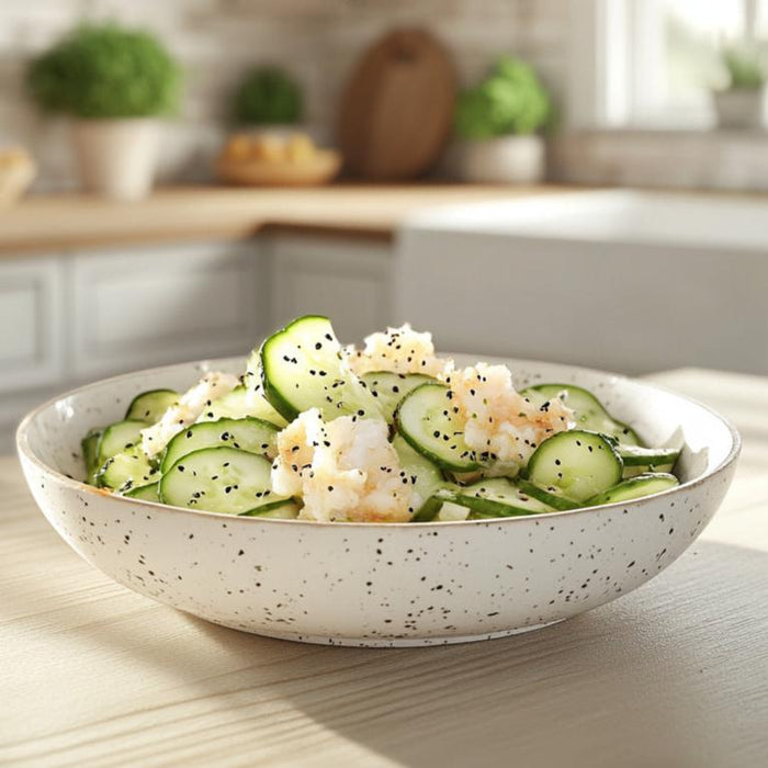 **Crispy Asian Crab and Cucumber Salad**