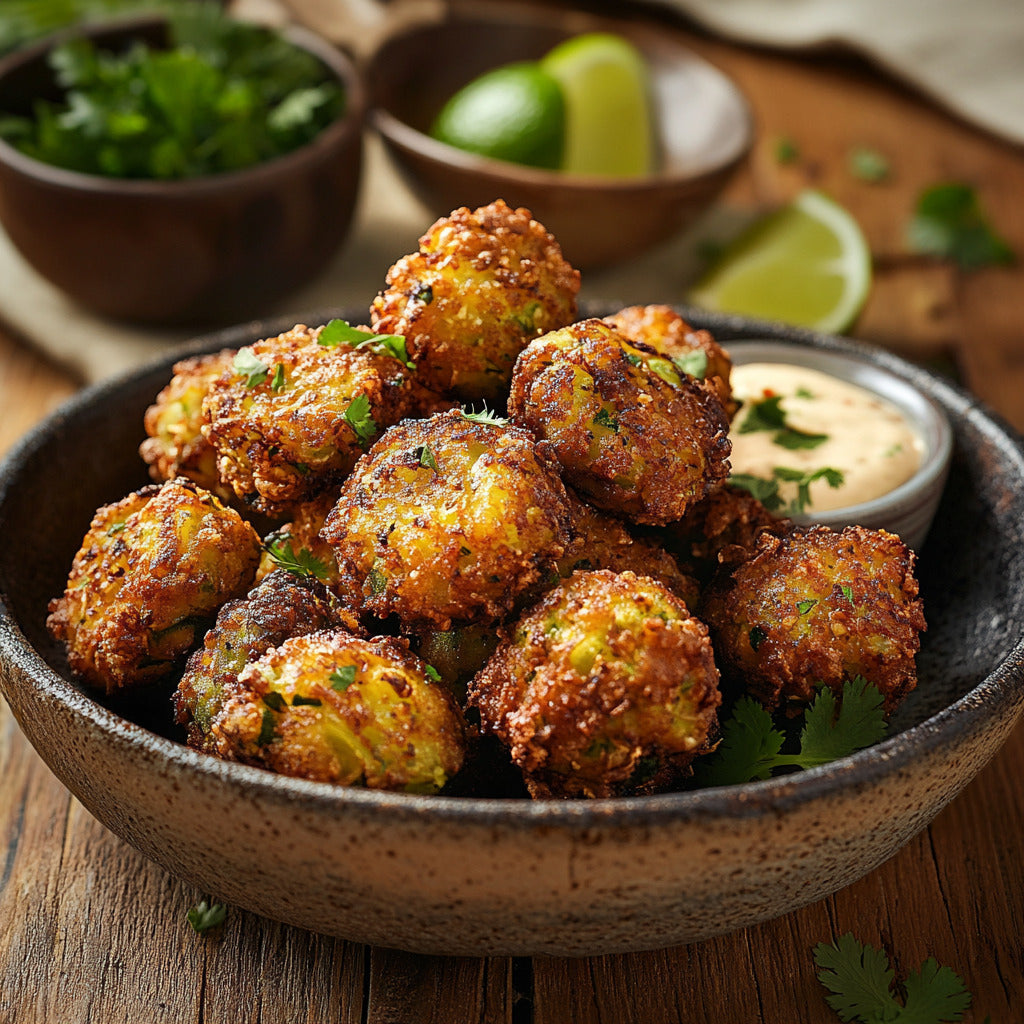 Crispy Southern Okra Fritters