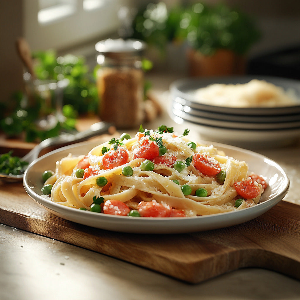 Creamy Tomato Fettuccine Alfredo