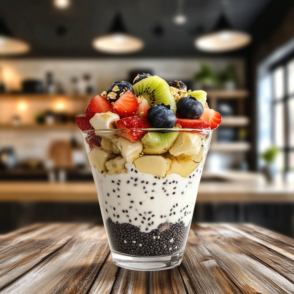 Creamy Vanilla Chia Yogurt Parfait