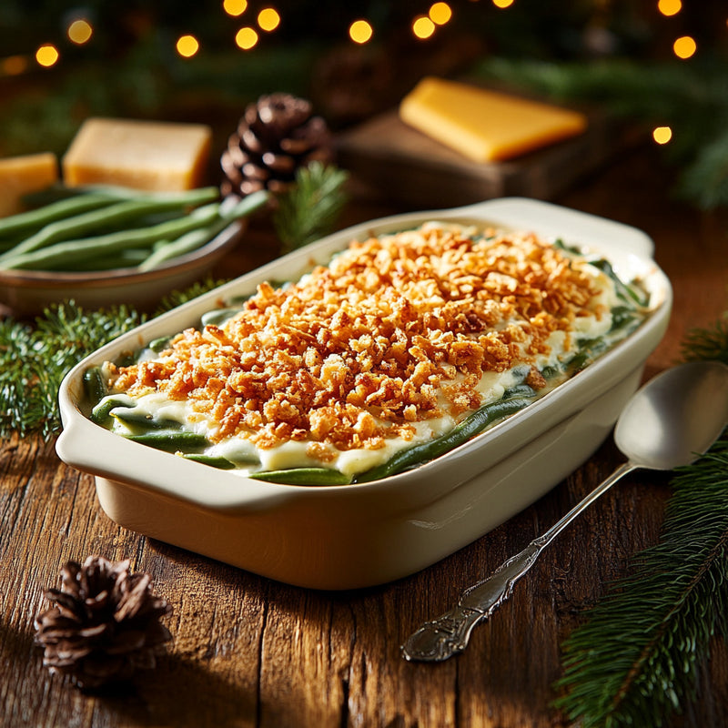 Creamy Swiss Green Bean Bake