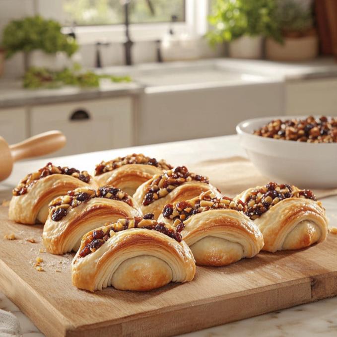 Traditional Walnut-Raisin Rugelach