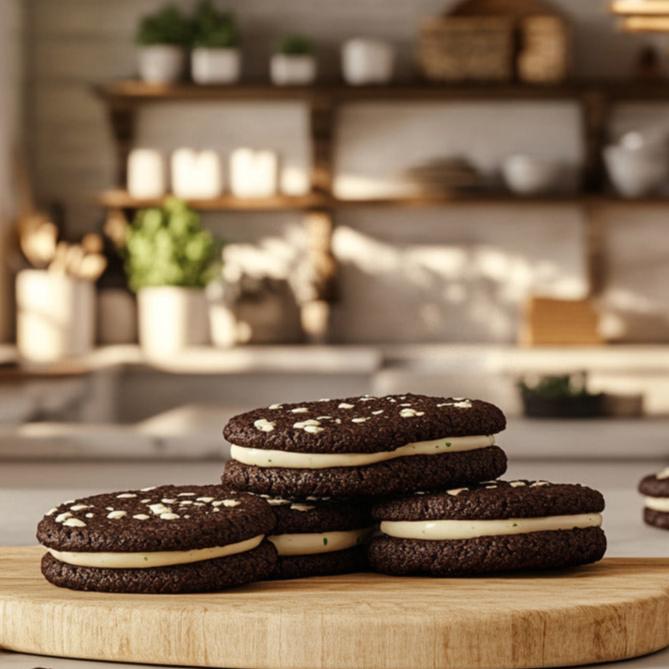 Minty Chocolate Bliss Cookies