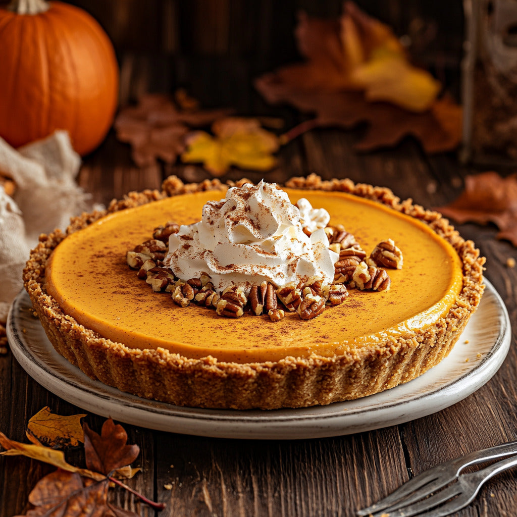 Creamy No-Bake Pumpkin Cheesecake Pie