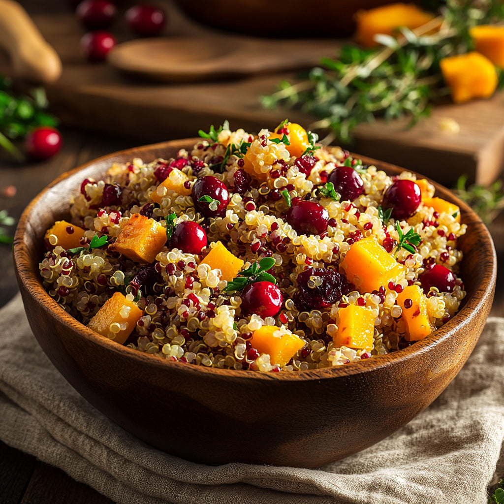 Savory Quinoa Cranberry Medley