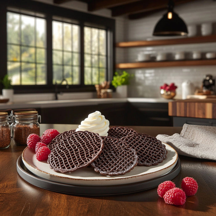 Chocolate Hazelnut Pizzelles