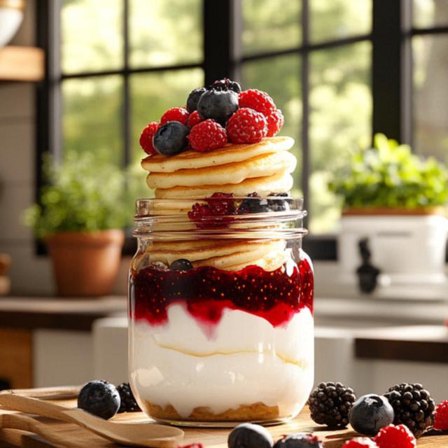 Berry Bliss Mini Pancake Parfait