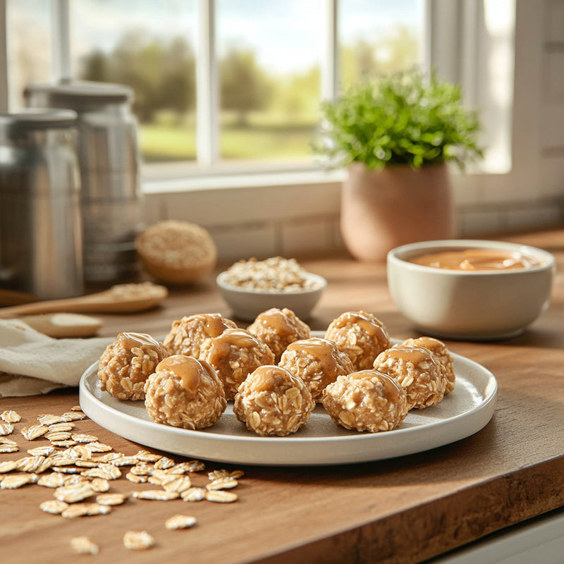 No-Bake Peanut Butter Oatmeal Bites