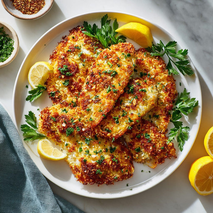 easyChef Pro Almond-Crusted Tilapia with Parmesan