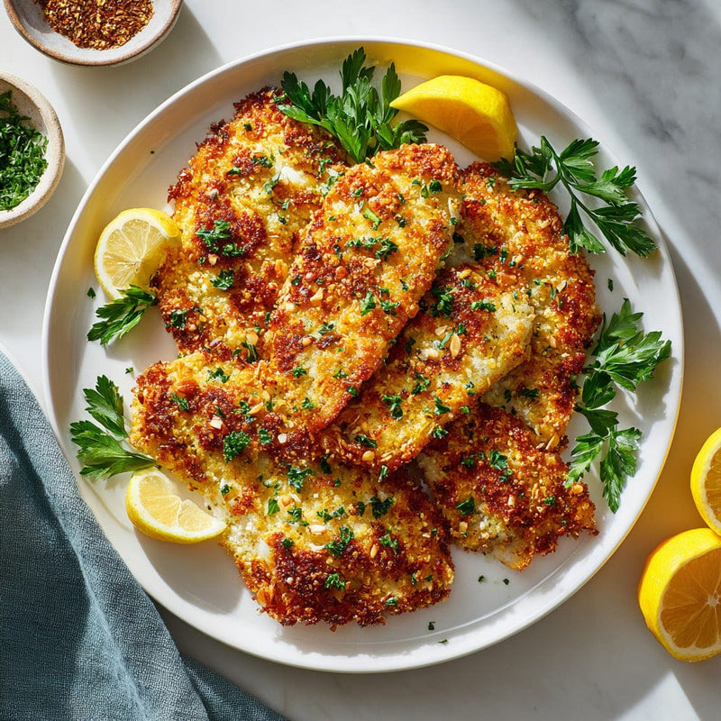 easyChef Pro Almond-Crusted Tilapia with Parmesan