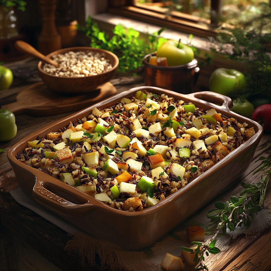 Apple & Wild Rice Stuffing Recipe | easyChef Pro