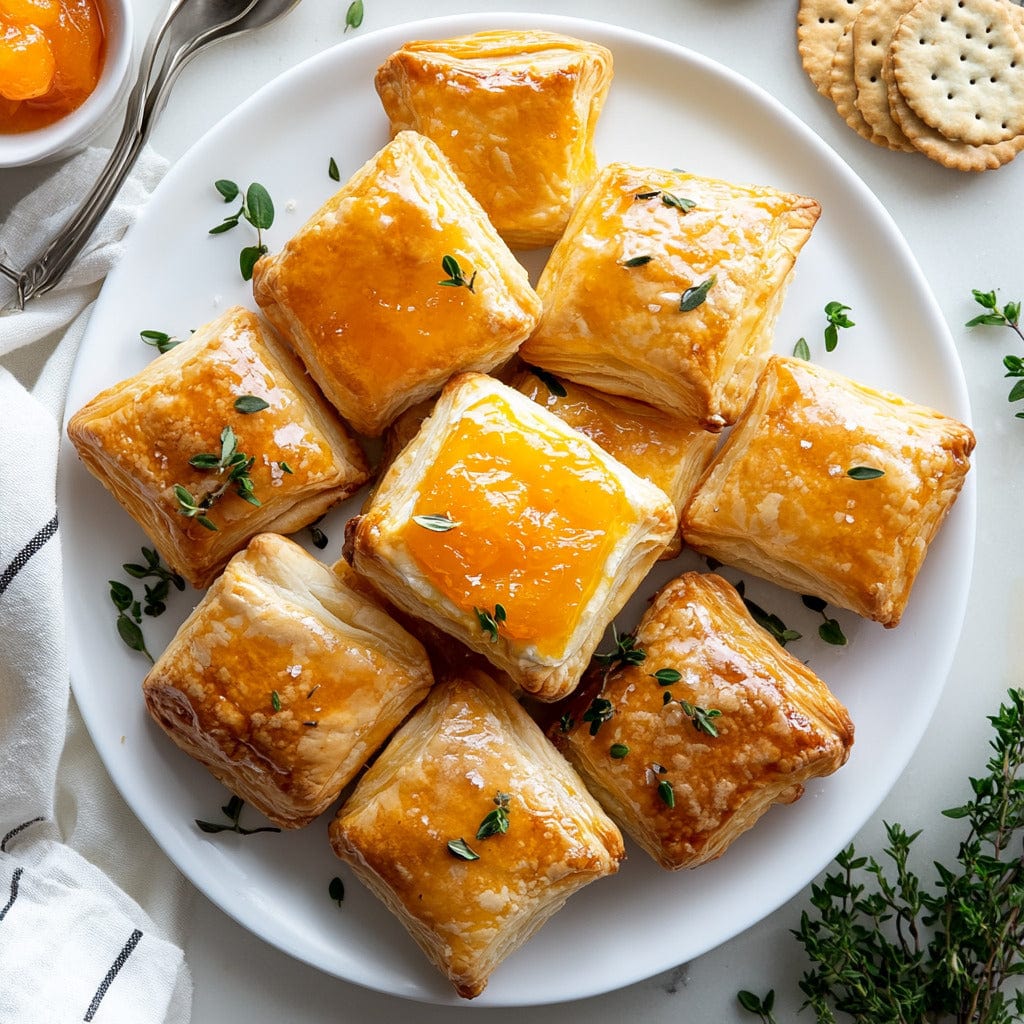 easyChef Pro Apricot Brie Puff Pastry Bites