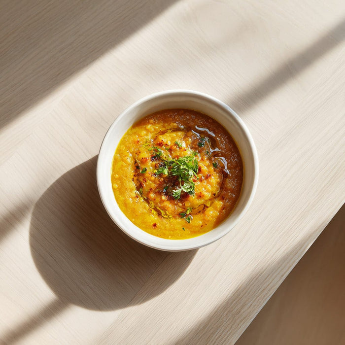easyChef Pro Aromatic Spiced Squash and Lentil Soup