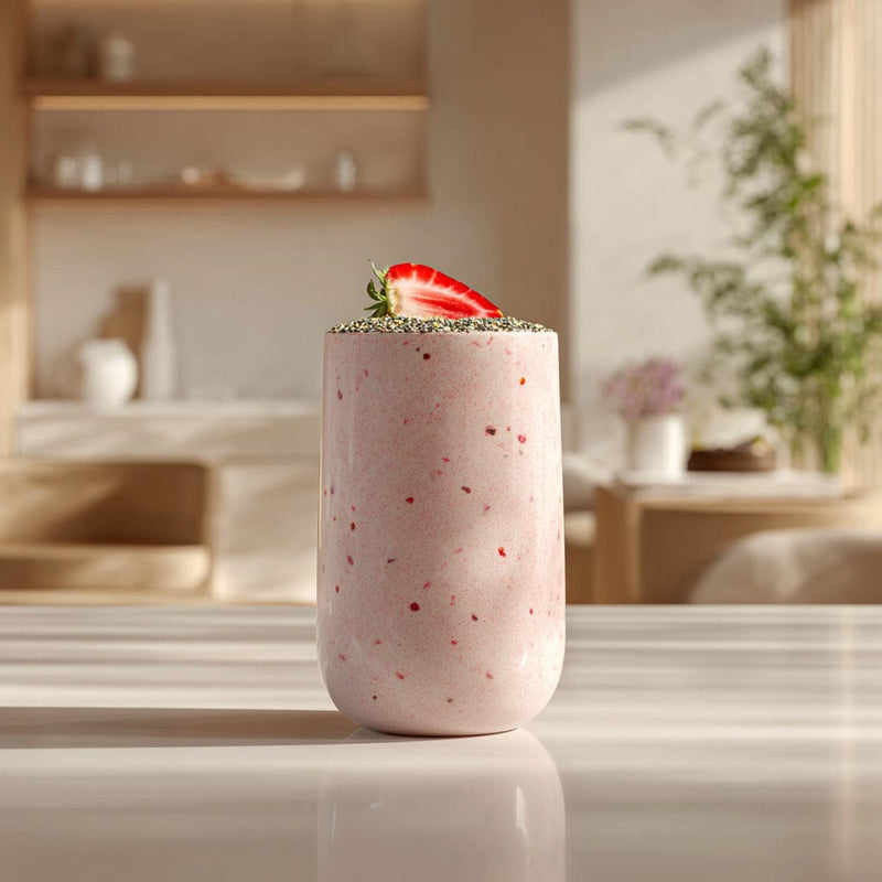 easyChef Pro Asian Pear and Strawberry Smoothie