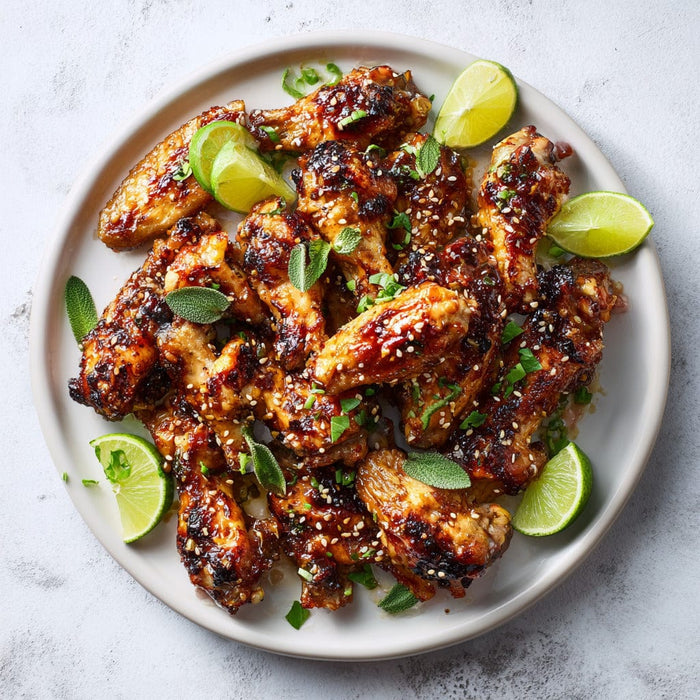 easyChef Pro Asian-Style Grilled Chicken Wings with Honey Lime Glaze