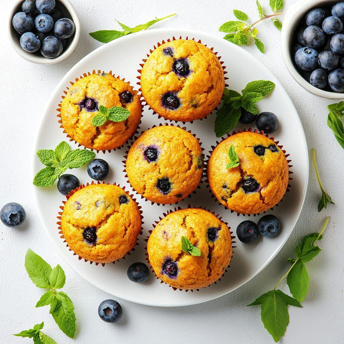 easyChef Pro Autumn Blueberry Pumpkin Muffins