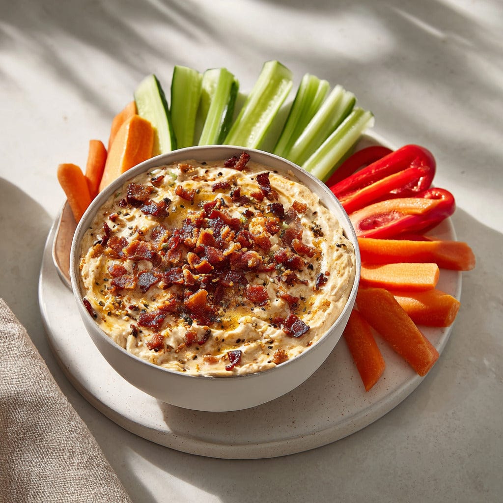 easyChef Pro Bacon Dip with Caramelized Onion and Apple Cider