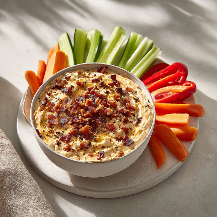 easyChef Pro Bacon Dip with Caramelized Onion and Apple Cider