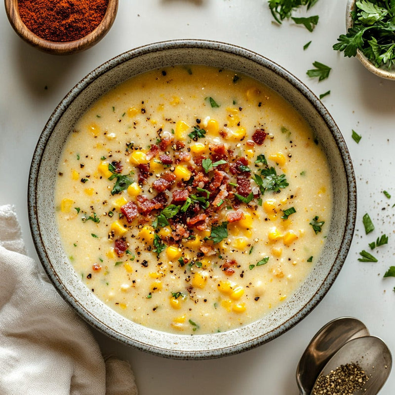easyChef Pro Bacon-Infused Corn Chowder